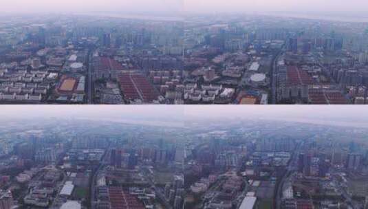 浙江杭州钱塘下沙城市建筑5K高清在线视频素材下载