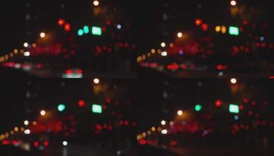 城市车流灯光闪烁高清在线视频素材下载