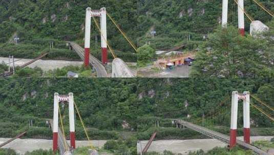 4K航拍怒江大桥高清在线视频素材下载