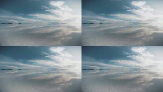 盐湖倒影天空之镜高清在线视频素材下载