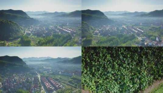 浙江湖州安吉青山绿水发源地余村景区合集高清在线视频素材下载