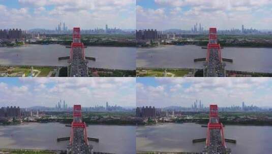 广州番禺新光大桥蓝天-8高清在线视频素材下载