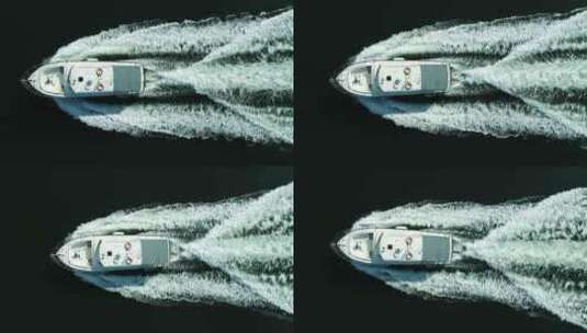 游艇在海上行驶高清在线视频素材下载