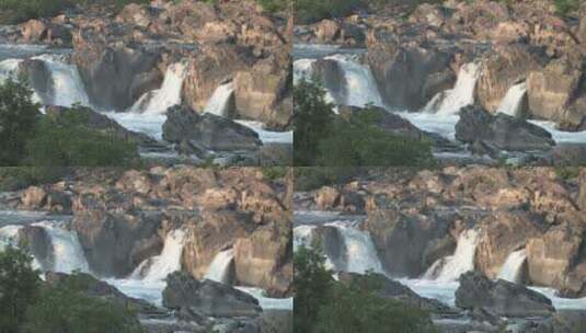 山间流水岩石高清在线视频素材下载