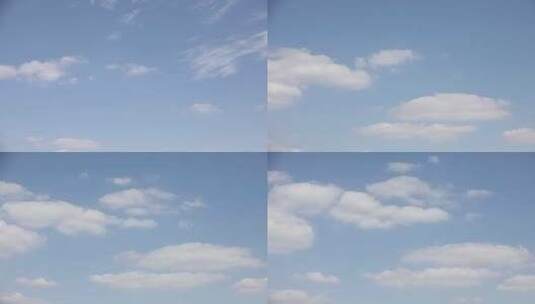 蓝色天空 蔚蓝天空 白云高清在线视频素材下载