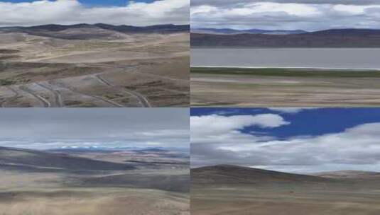 高清竖屏航拍西藏日喀则仲巴县美观合集高清在线视频素材下载