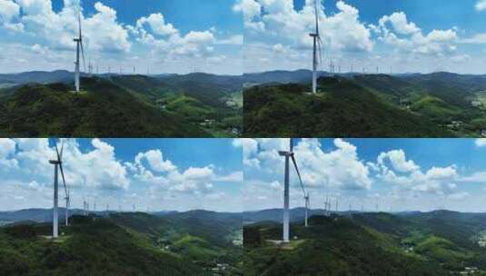 可循环绿色能源风力发电机高清在线视频素材下载