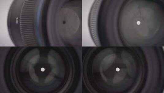 手动相机镜头光圈叶片镀膜高清在线视频素材下载