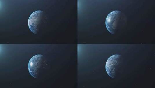 4K地球无缝循环高清在线视频素材下载