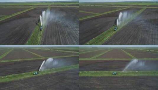 现代化灌溉系统 有机农场高清在线视频素材下载