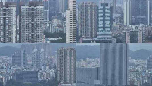 深圳宝安区航拍空镜高清在线视频素材下载