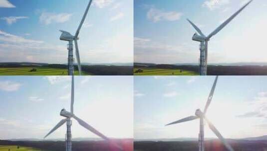 风力发电、绿色清洁能源高清在线视频素材下载