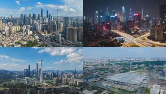 2024广州地标延时摄影合集高清在线视频素材下载