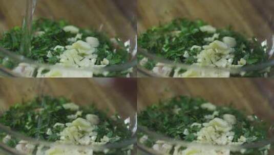 配菜蔬菜高清在线视频素材下载