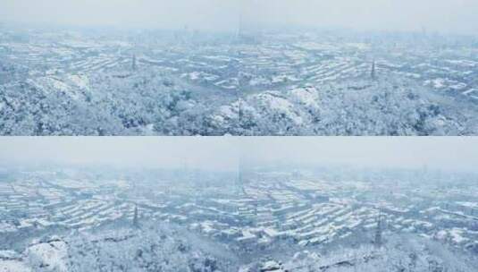 杭州西湖保俶塔雪景宝石山雪景浙江雪景高清在线视频素材下载