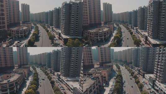 宜昌中南路 城市街道高楼与车流景象高清在线视频素材下载