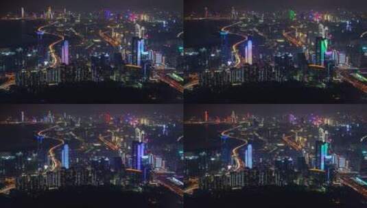 延时深圳大厦高清在线视频素材下载