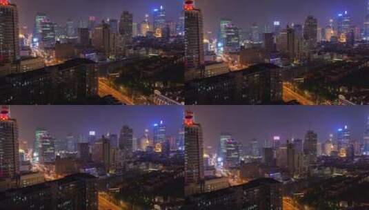 上海城市景观泛起高清在线视频素材下载