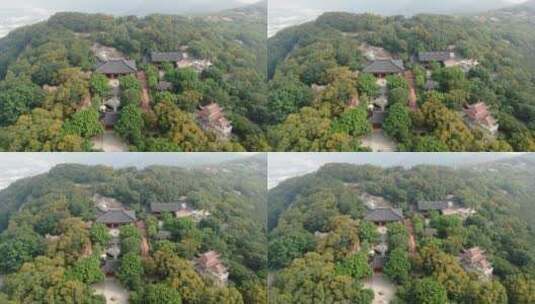 航拍福建泉州清源山景区南台寺高清在线视频素材下载