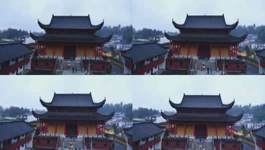 安徽九华山地藏禅林视频素材高清在线视频素材下载