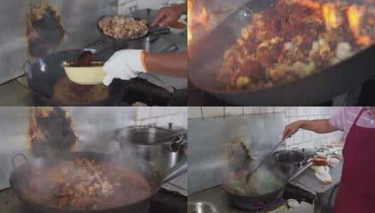 辣子鸡制作高清在线视频素材下载