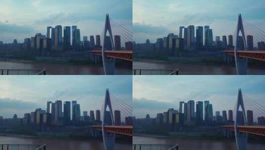 重庆东水门大桥延时摄影高清在线视频素材下载