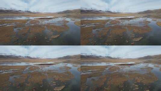 青海玉树隆宝镇隆宝湖湿地自然风光高清在线视频素材下载