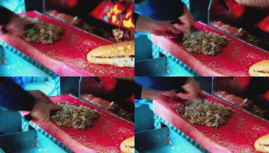 土耳其特色烤肉高清在线视频素材下载