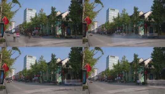杭州步行街高清在线视频素材下载