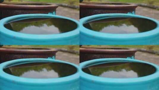 彩色美术水缸水的波动高清在线视频素材下载