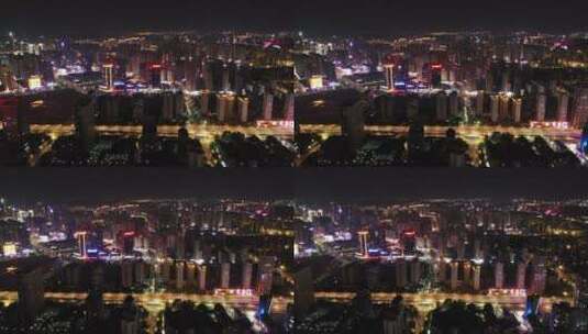 4K航拍赣州夜景高清在线视频素材下载