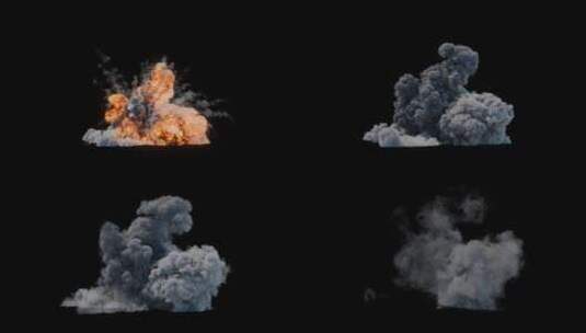 火焰爆炸特效合成视频素材高清在线视频素材下载
