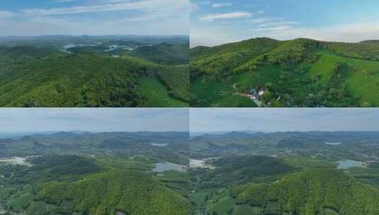 震撼森林山川自然风景4k航拍高清在线视频素材下载