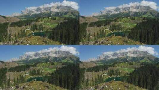 美丽的山谷景观高清在线视频素材下载