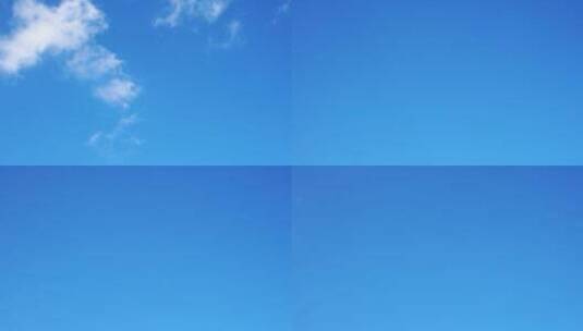 干净天空纯净蓝天白云延时少云天气变化延时高清在线视频素材下载