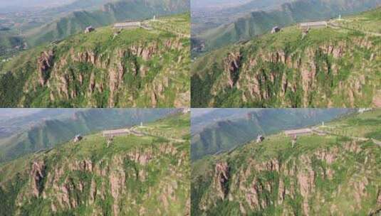 河南郑州伏羲山风光航拍4K视频高清在线视频素材下载