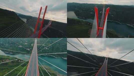 贵州鸭池河大桥FPV高清在线视频素材下载
