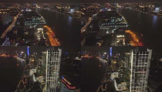 上海浦西北外滩夜景高清在线视频素材下载
