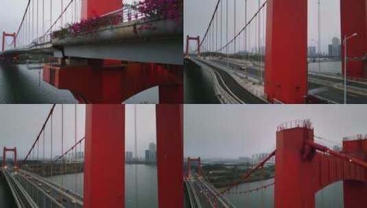 良庆大桥夜景高清在线视频素材下载