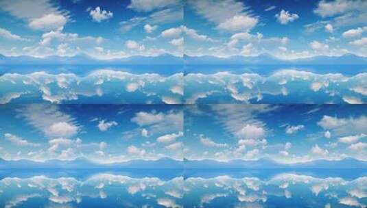 盐湖-镜面天空高清在线视频素材下载