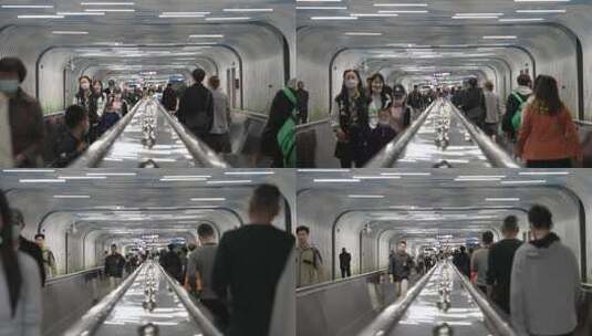 武汉地铁场景高清在线视频素材下载