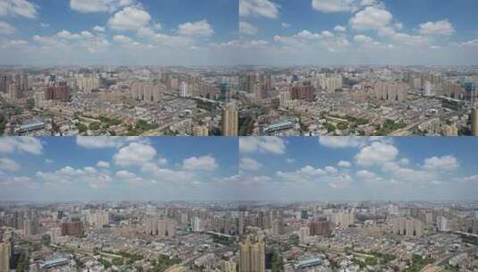 航拍安徽合肥城市大景城市天际线高清在线视频素材下载