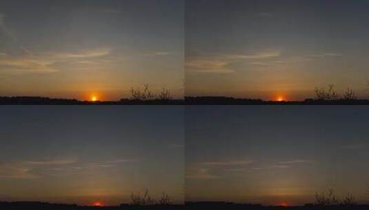 日落时的风景高清在线视频素材下载