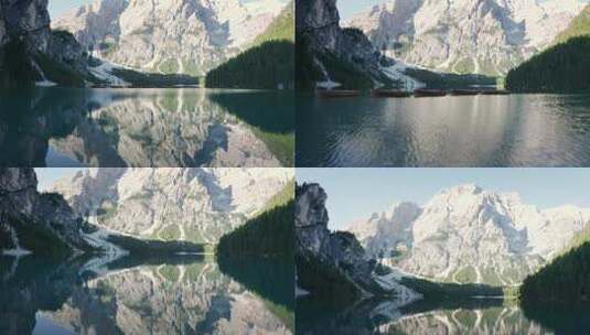 航拍意大利布拉伊艾斯湖高清在线视频素材下载