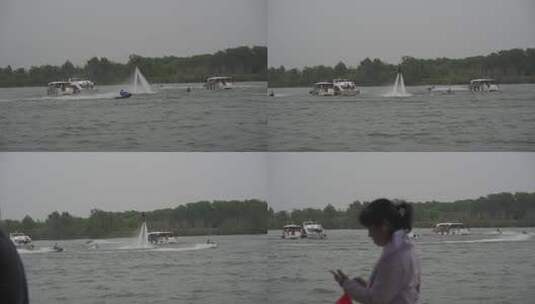 水上项目水上飞龙水上飞行器高清在线视频素材下载
