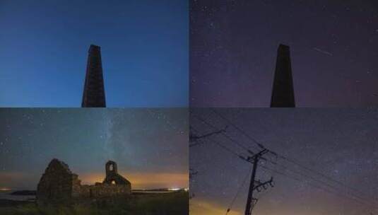 延时摄影 星轨星空星光合集 自然景观7高清在线视频素材下载