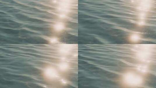 盐湖水面波光粼粼高清在线视频素材下载