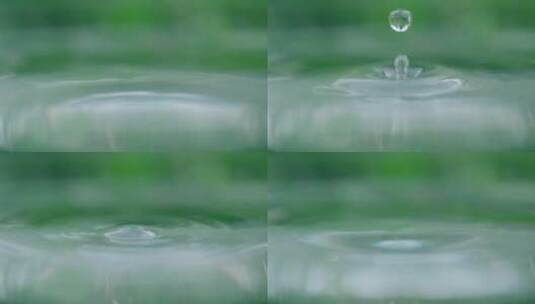 水滴掉进水里高清在线视频素材下载
