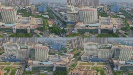 航拍厦门市第三医院高清在线视频素材下载