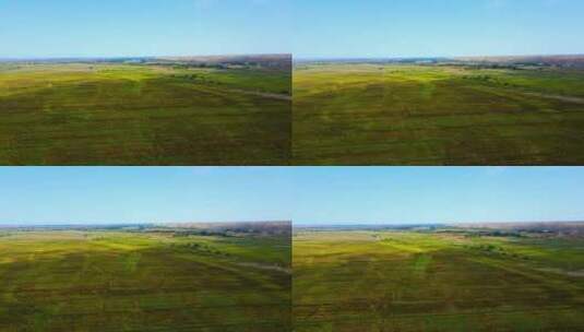 河套平原-秋天大地农业航拍大景高清在线视频素材下载